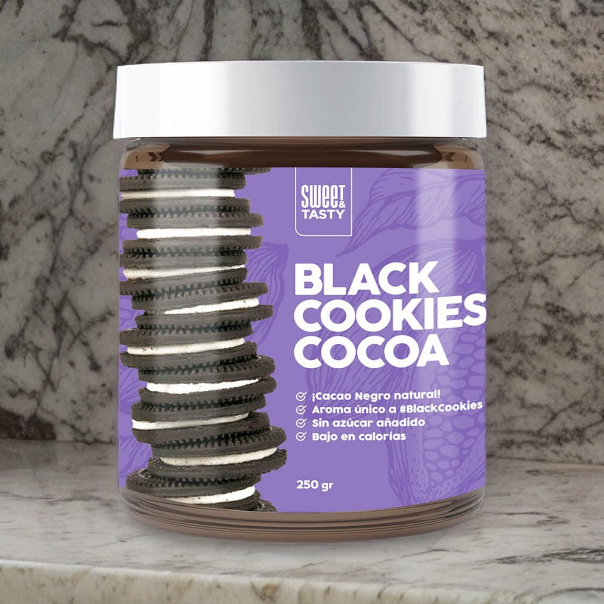 Cacao Black Cookies 100% ALK 250 gr - Sweet Tasty - EFFICIENT GROUP