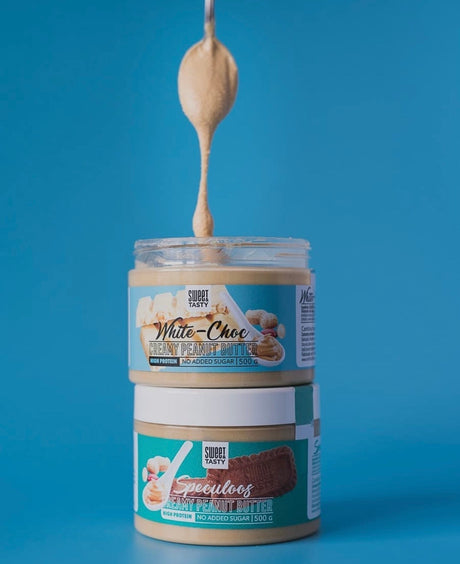 Crema de Cacahuete con Chocolate Blanco 500 gr - Sweet Tasty - EFFICIENT GROUP