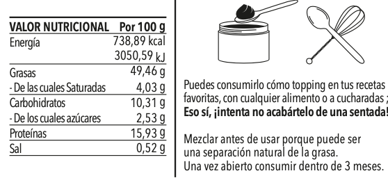 Crema de Cacahuete con Chocolate Blanco 500 gr - Sweet Tasty - EFFICIENT GROUP