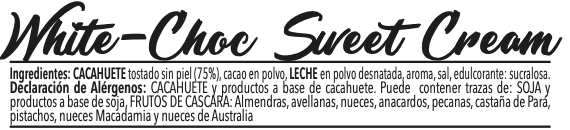 Crema de Cacahuete con Chocolate Blanco 500 gr - Sweet Tasty - EFFICIENT GROUP