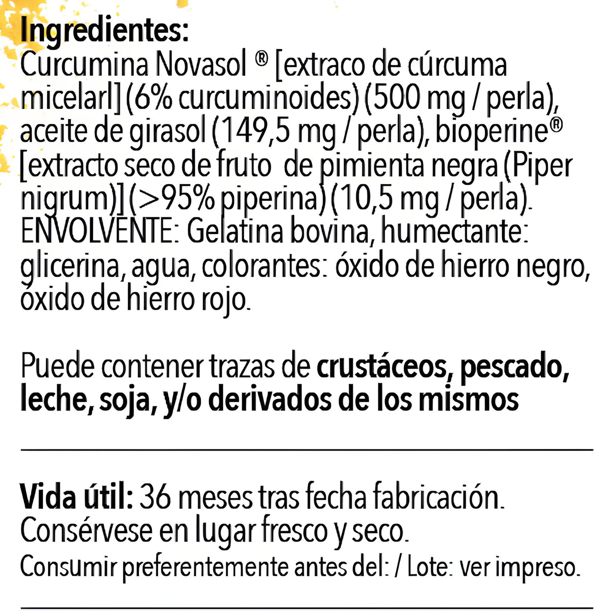 Cúrcuma Science Curcumin Novasol + Biperine 90 Perlas - Efficient Science - EFFICIENT GROUP