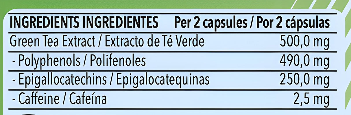 EGCG Extracto de Té Verde 250 mg 90 caps - Efficient Science - EFFICIENT GROUP