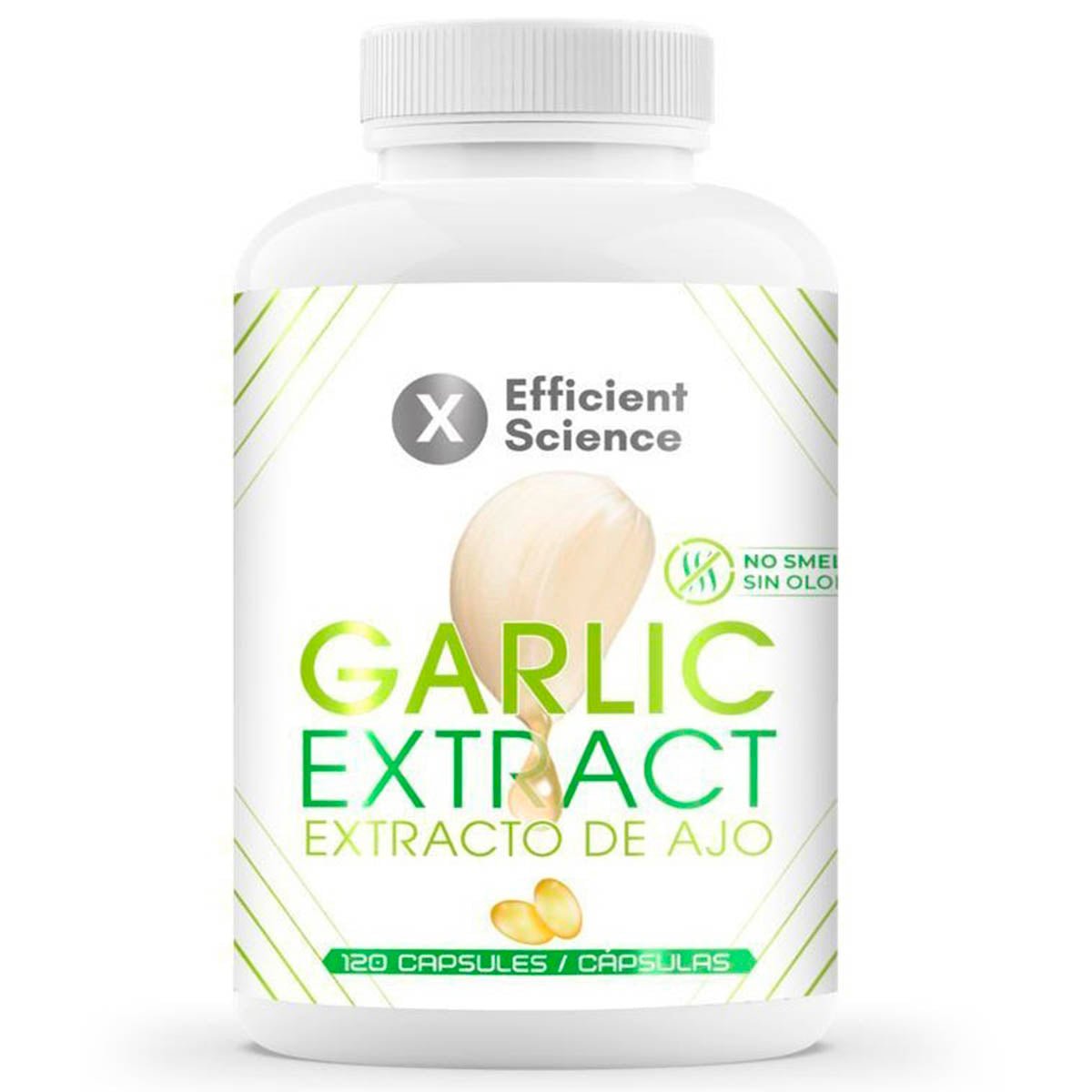 Extracto de Ajo Macerado Sin Olor 1000 mg 120 caps - Efficient Science - EFFICIENT GROUP