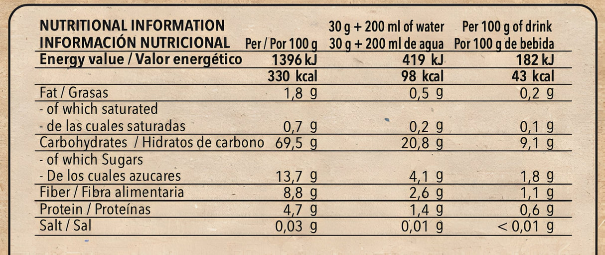 Harina de boniato 100% 500 g - Efficient Science - EFFICIENT GROUP