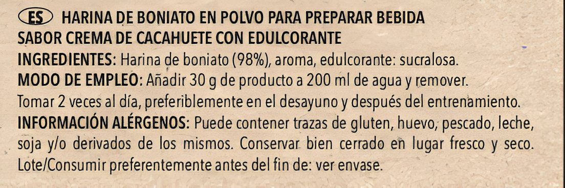 Harina de boniato 100% 500 g - Efficient Science - EFFICIENT GROUP