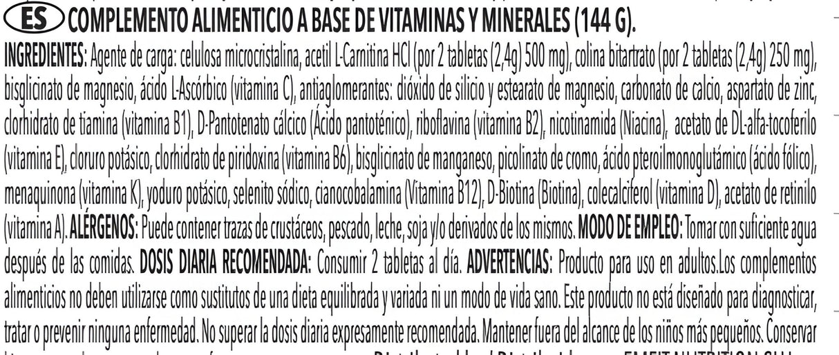 Multivitaminico Science Multivitamin 120 caps - Efficient Science - EFFICIENT GROUP