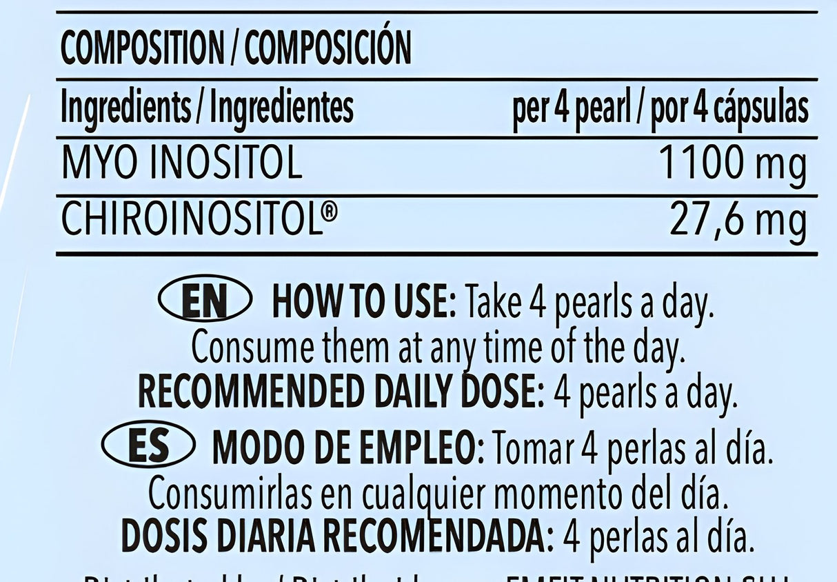 Myo inositol con Caronositol - D-chiro-inositol 90 perlas - Efficient Science - EFFICIENT GROUP
