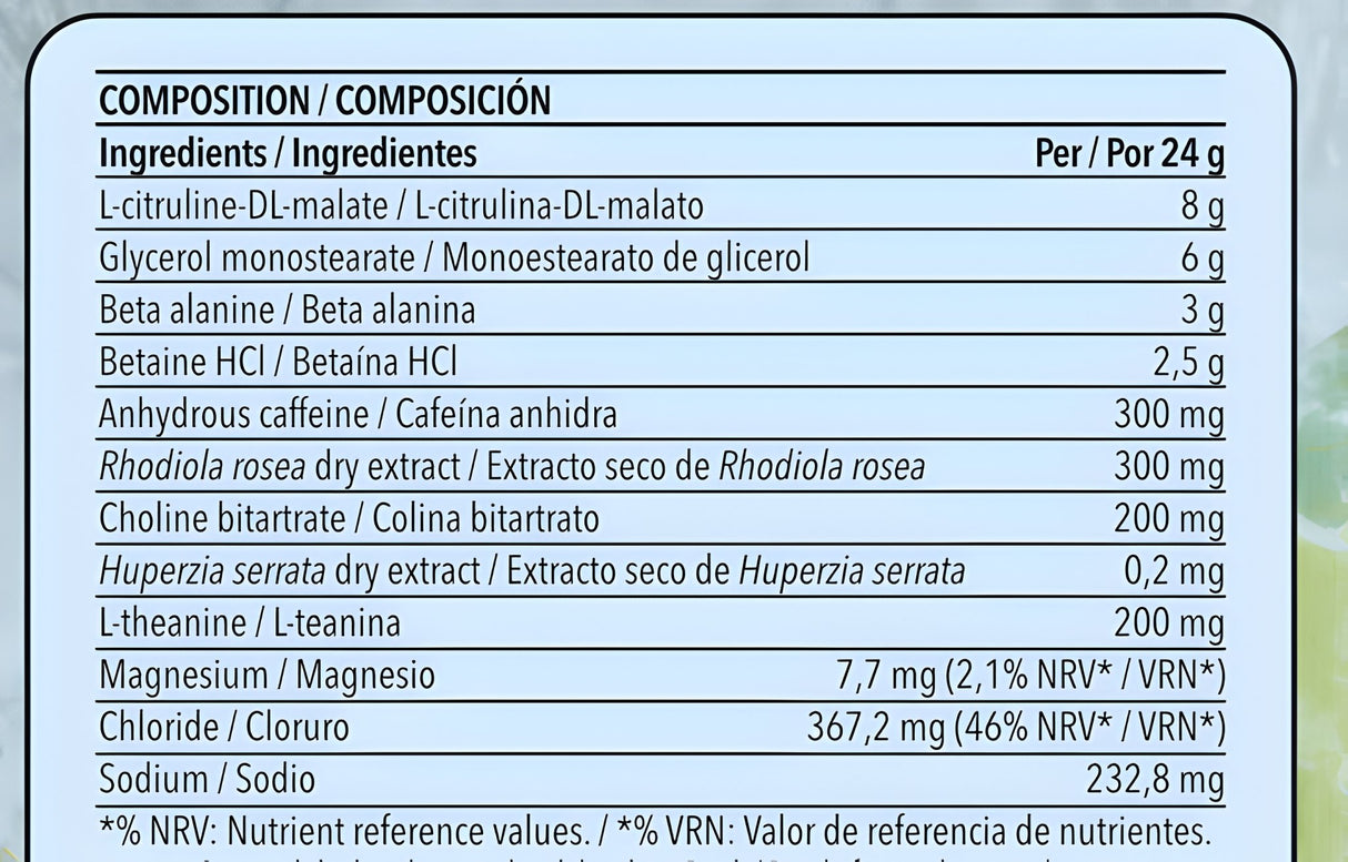 Pre Entreno Efficient Push con Estimulantes 500 gr - Efficient Science - EFFICIENT GROUP
