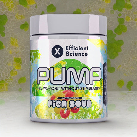 Pre Entreno Sin Estimulantes Efficient Pump 500 gr Pica Sour - Efficient Science - EFFICIENT GROUP