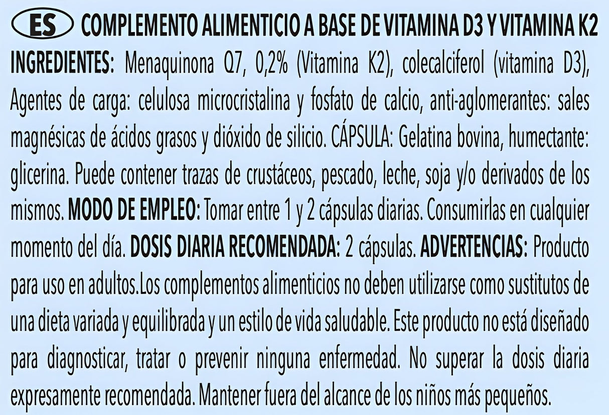 Vitamina D3 + K2 90 caps - Efficient Science - EFFICIENT GROUP